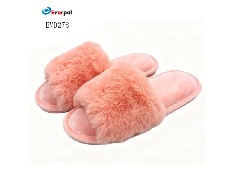 Notranji hišni spalni copat Fuzzy Fur za ženske